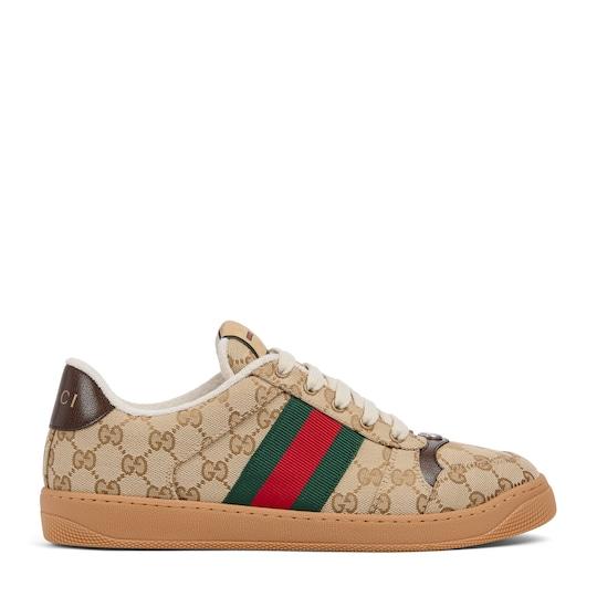 Men's worn-out effect Screener sneaker by GUCCI