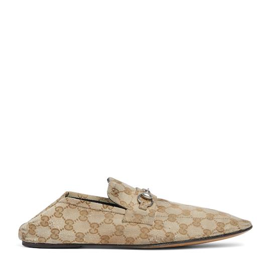 Men's worn-out effect loafer with Horsebit by GUCCI