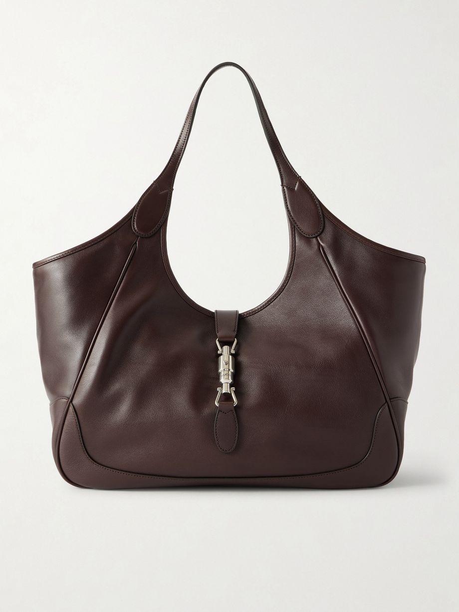 Mercato textured-leather shoulder bag by GUCCI