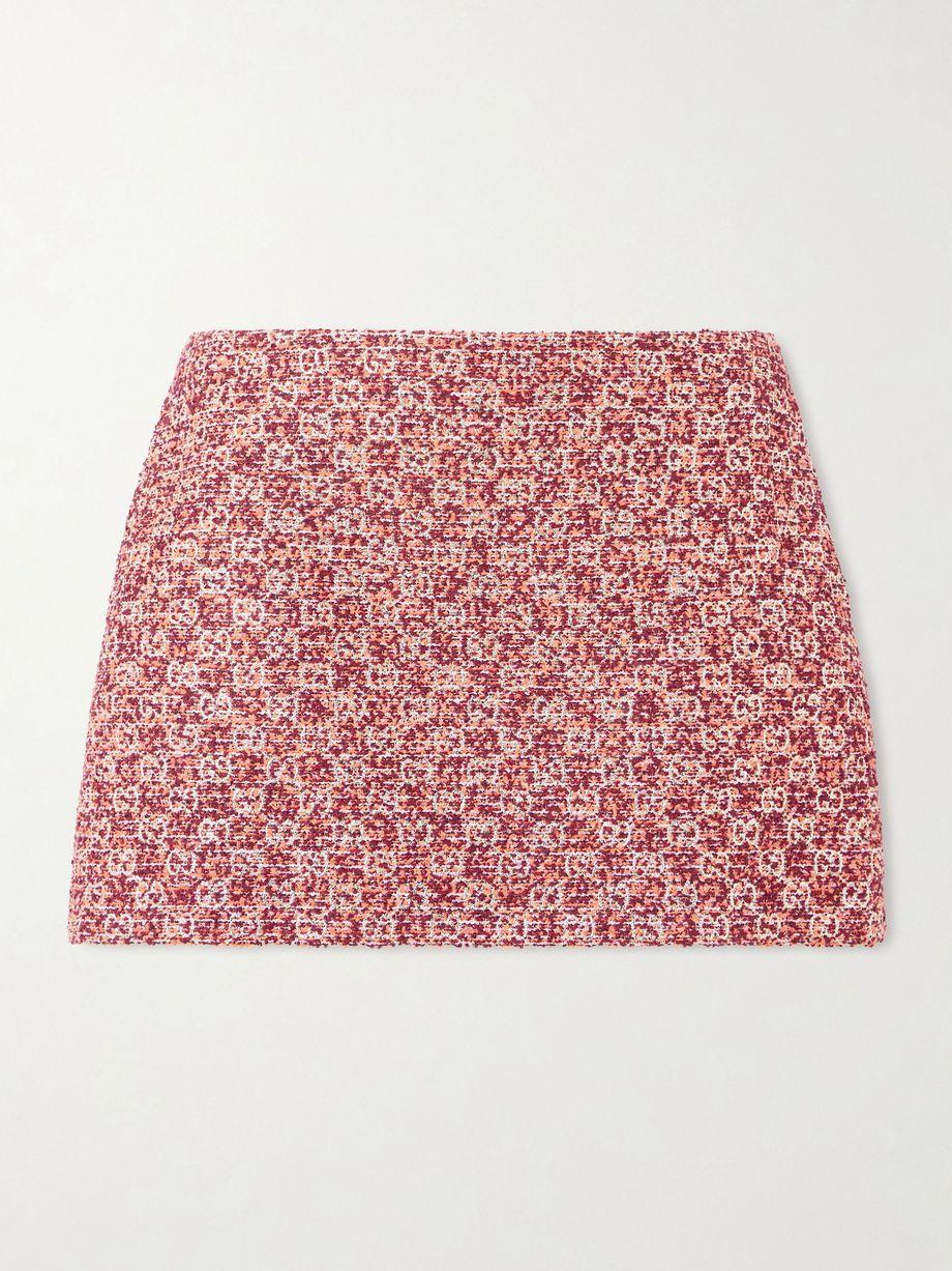 Metallic tweed mini skirt by GUCCI