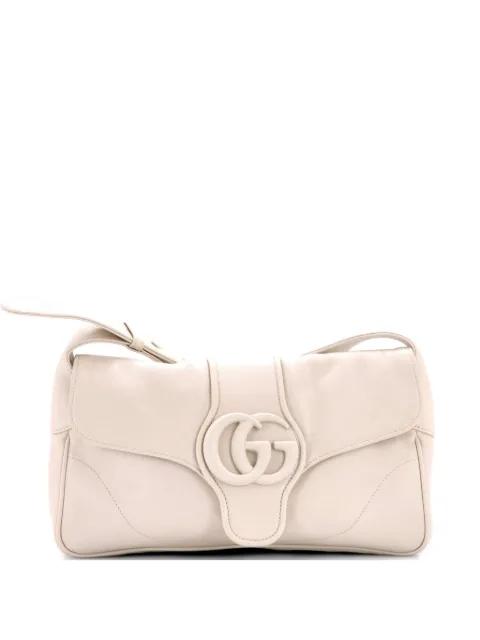Monochrome Aphrodite Leather Small shoulder bag by GUCCI 
