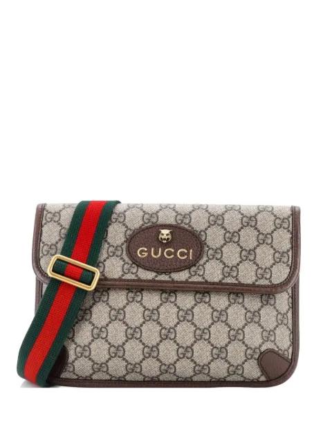 Neo Vintage Flap GG Coated Canvas belt bag by GUCCI Neo Vintage Flap GG Coated Canvas belt bag by GUCCI