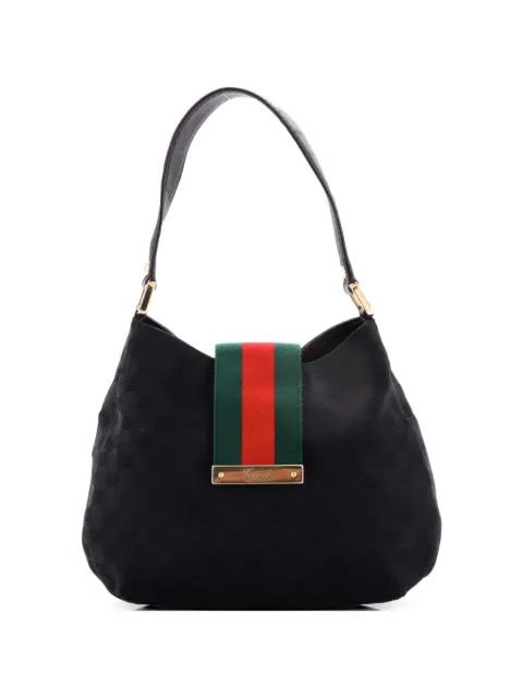 New Ladies Web GG Canvas Medium hobo bag by GUCCI 