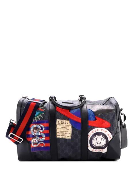 Night Courrier Carry On Convertible Duffle GG Coated Canvas with Applique Small travel bag by GUCCI 