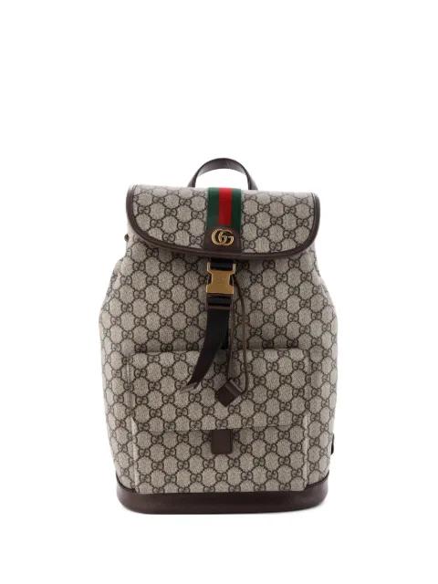 Ophidia Buckle GG Coated Canvas Small backpack by GUCCI 