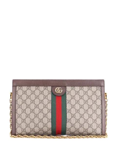 Ophidia Chain GG Coated Canvas Medium shoulder bag by GUCCI 