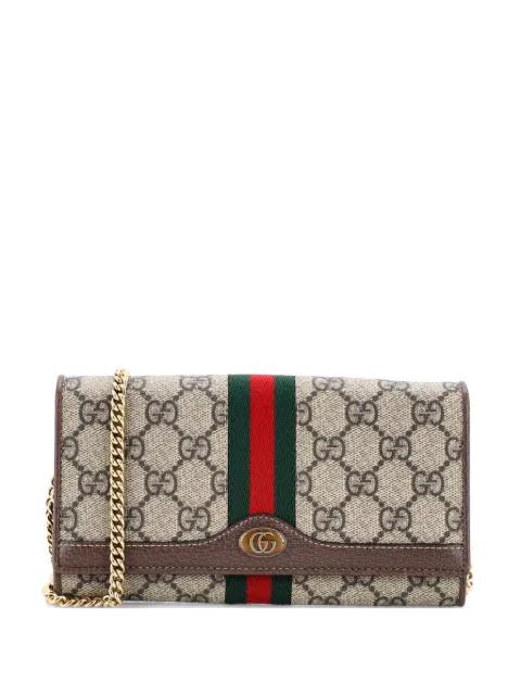 Ophidia Chain Wallet GG Coated Canvas crossbody bag by GUCCI 