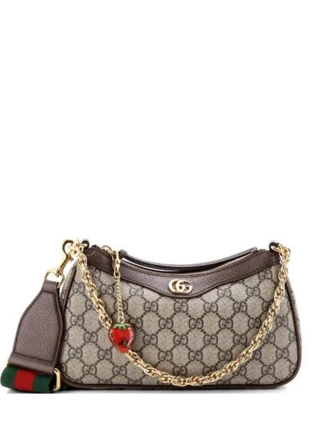 Ophidia Charm Shoulder Bag GG Coated Canvas Small crossbody bag by GUCCI 