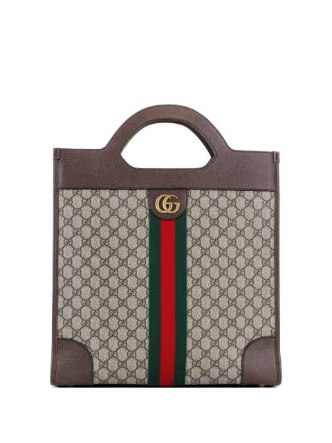 Ophidia Cut Out Handle GG Coated Canvas Medium tote bag by GUCCI 