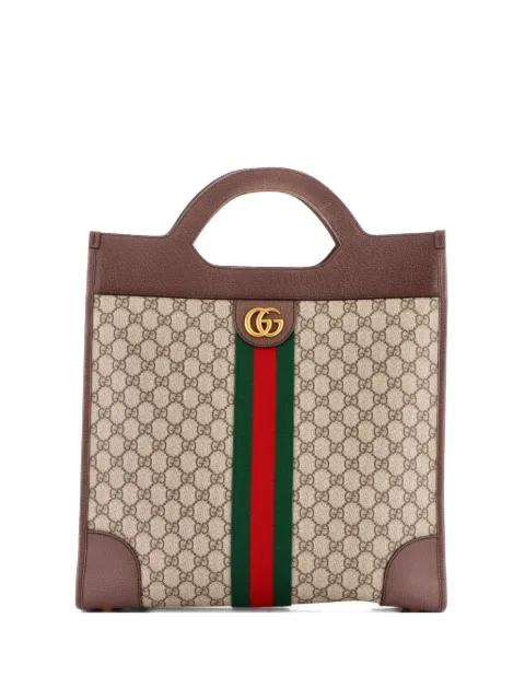 Ophidia Cut Out Handle GG Coated Canvas Medium tote bag by GUCCI 