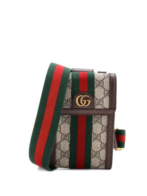 Ophidia Detachable Wallet Vertical GG Coated Canvas Mini crossbody bag by GUCCI Ophidia Detachable Wallet Vertical GG Coated Canvas Mini crossbody bag by GUCCI
