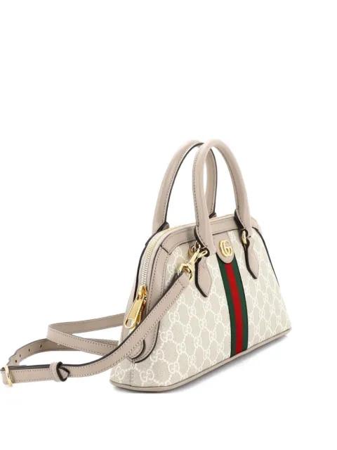 Ophidia Dome Top Handle Bag GG Coated Canvas Small satchel by GUCCI 