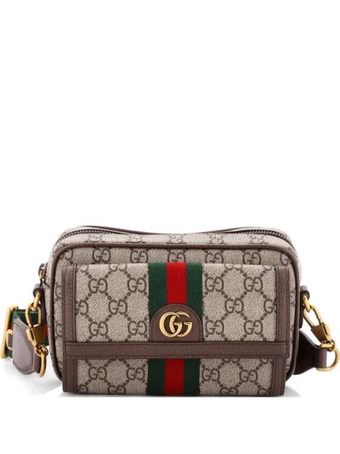 Ophidia Front Pocket Camera Bag GG Coated Canvas Mini shoulder bag by GUCCI 