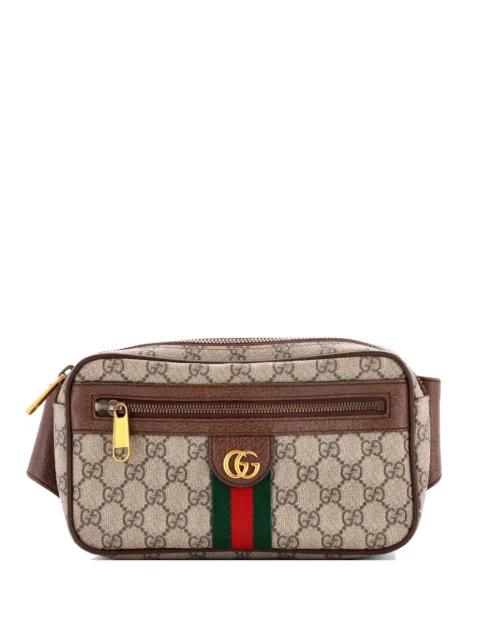 Ophidia GG Coated Canvas Medium belt bag by GUCCI 