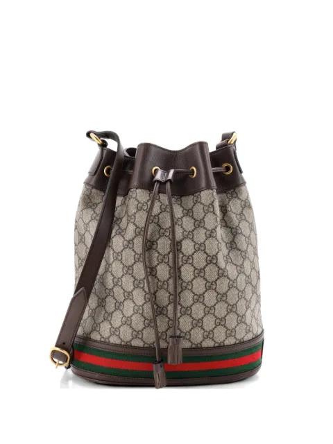 Ophidia GG Coated Canvas Medium bucket bag by GUCCI 
