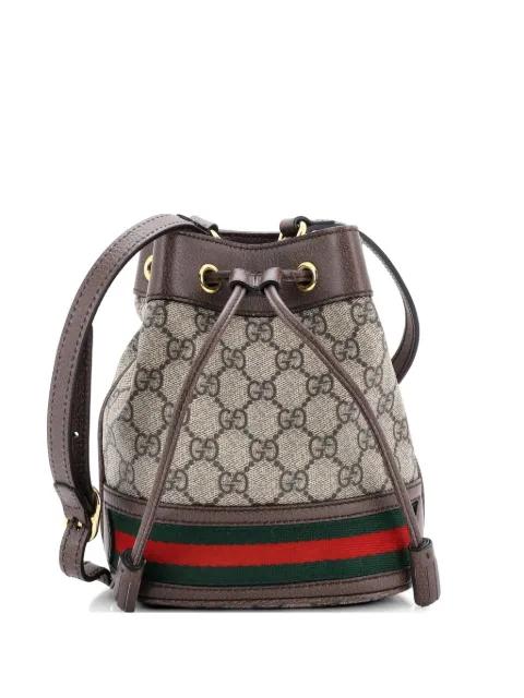 Ophidia GG Coated Canvas Mini bucket bag by GUCCI 