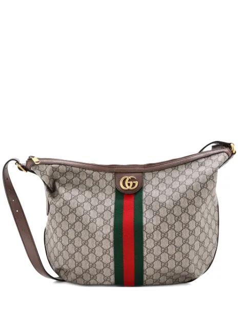 Ophidia Half Moon GG Coated Canvas Large hobo bag by GUCCI 