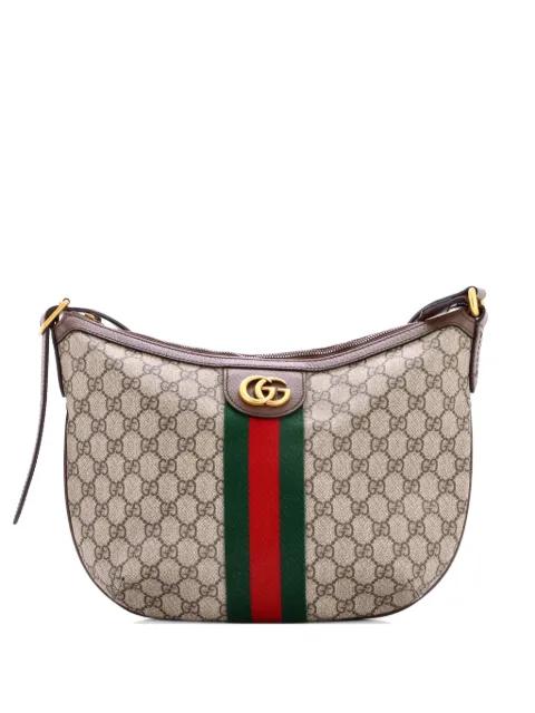 Ophidia Half Moon Hobo GG Coated Canvas Small crossbody bag by GUCCI 