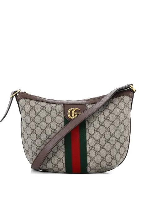 Ophidia Half Moon Hobo GG Coated Canvas Small crossbody bag by GUCCI 