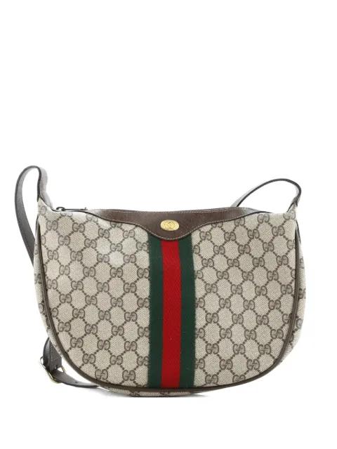 Ophidia Half Moon Hobo GG Coated Canvas Small crossbody bag by GUCCI 