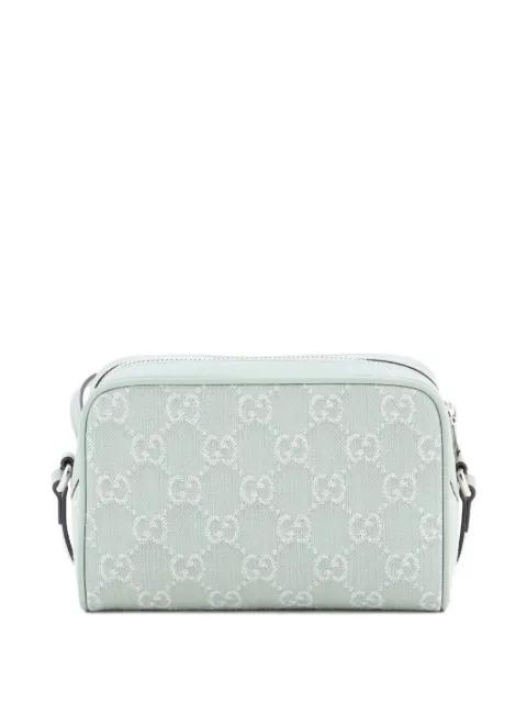 Ophidia NM GG Denim and Leather Mini shoulder bag by GUCCI 
