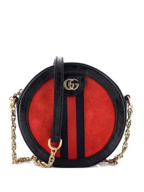 Ophidia Round Shoulder Bag Suede Mini crossbody bag by GUCCI 
