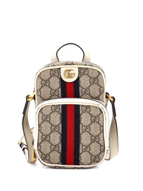 Ophidia Top Handle GG Coated Canvas Mini crossbody bag by GUCCI 