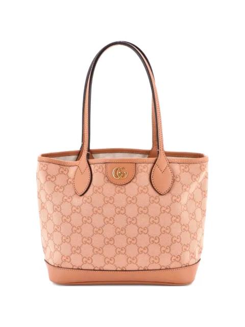 Ophidia Top Handle Shopping Tote GG Canvas and Leather Small shoulder bag by GUCCI 