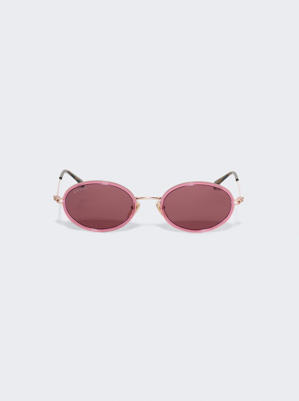 Oval Sunglasses Pink  | The Webster by GUCCI