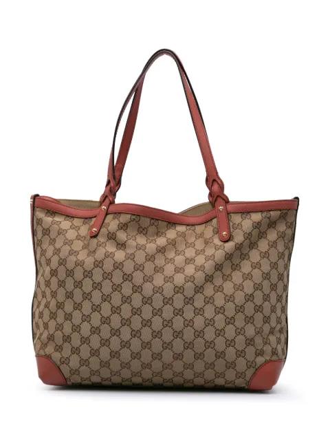 2000-2015 GG Canvas Craft tote bag by GUCCI PRE-OWNED