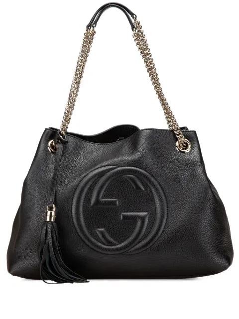 2000-2015 Medium Leather Soho Chain tote bag by GUCCI PRE-OWNED