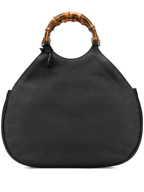 2000-2015 Pebbled Calfskin Bamboo hobo bag by GUCCI PRE-OWNED