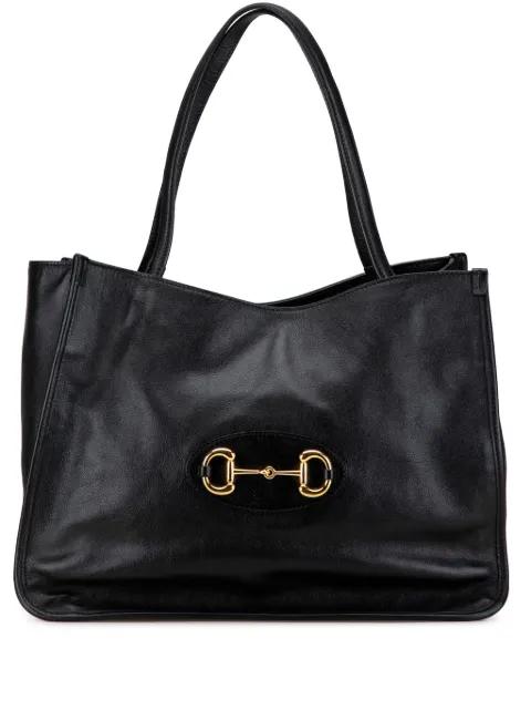 2016-2024 Medium Horsebit 1955 Leather tote bag by GUCCI PRE-OWNED