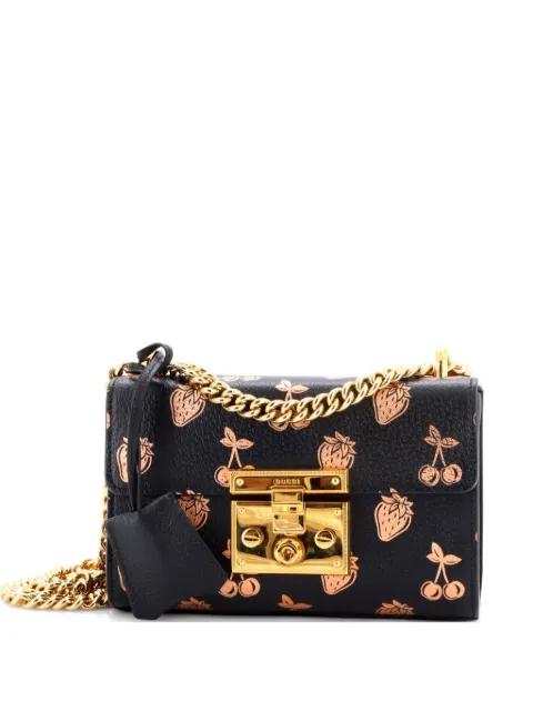 Padlock Printed Leather Small shoulder bag by GUCCI 
