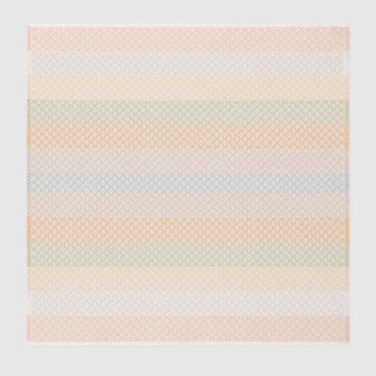 Pastel GG Jacquard Shawl by GUCCI