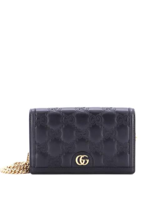 Petite GG Marmont Chain Wallet GG Matelasse Leather Mini crossbody bag by GUCCI 
