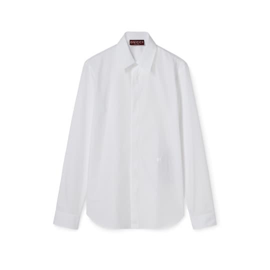 Piece dyed poplin shirt by GUCCI