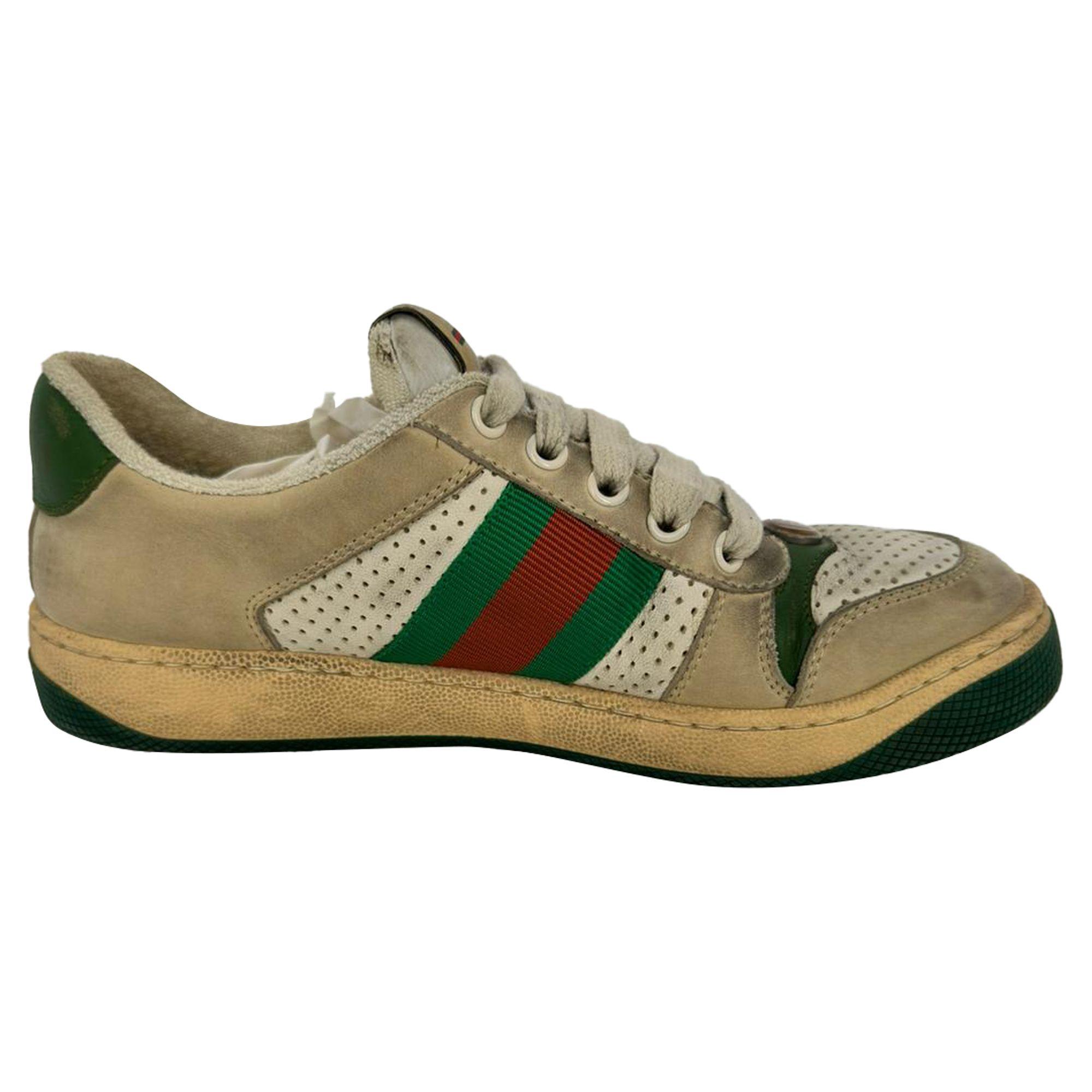 Preloved Screener Trainers in Multicolor Leather by GUCCI