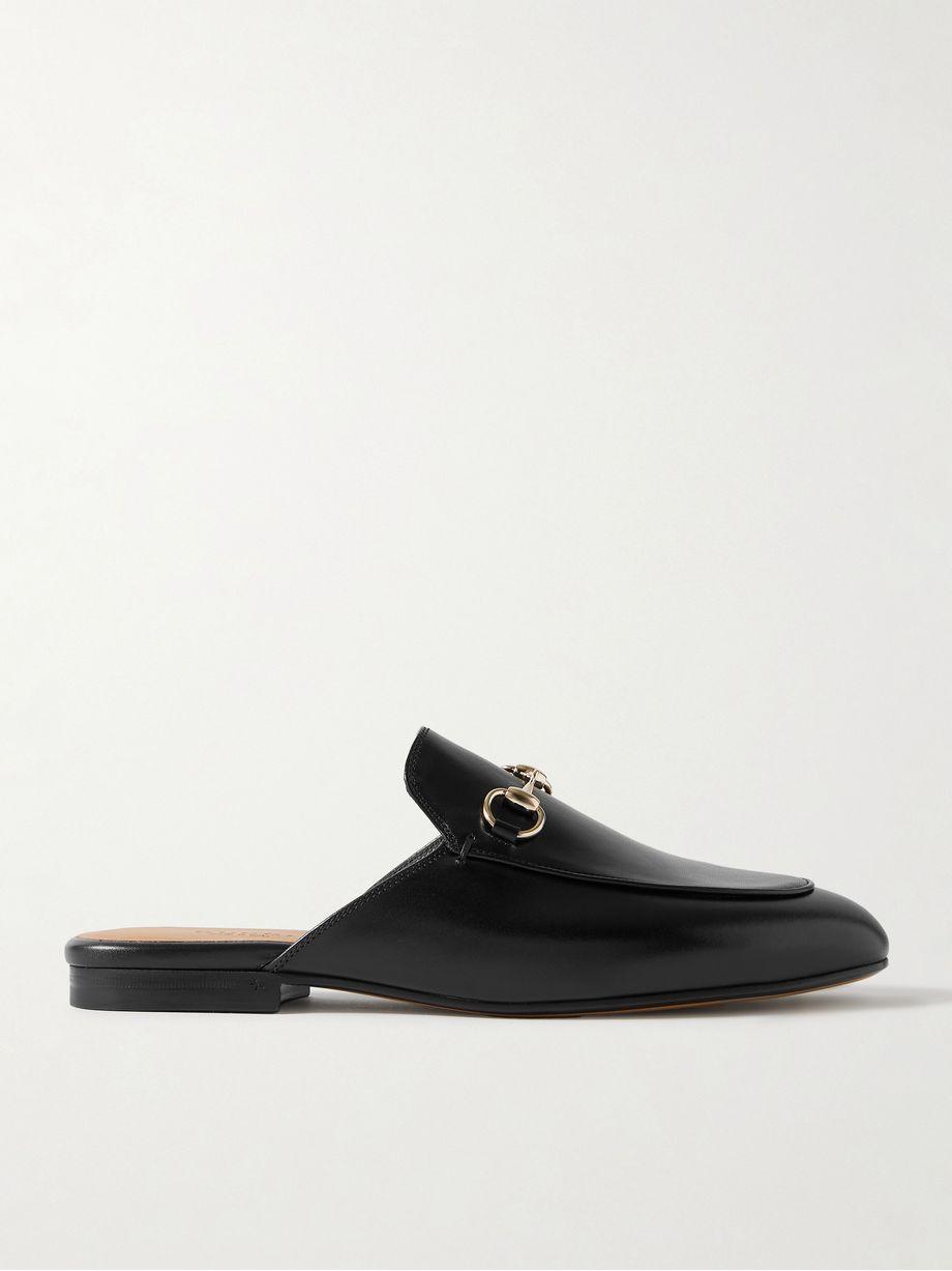 Princetown horsebit-detailed leather slippers by GUCCI