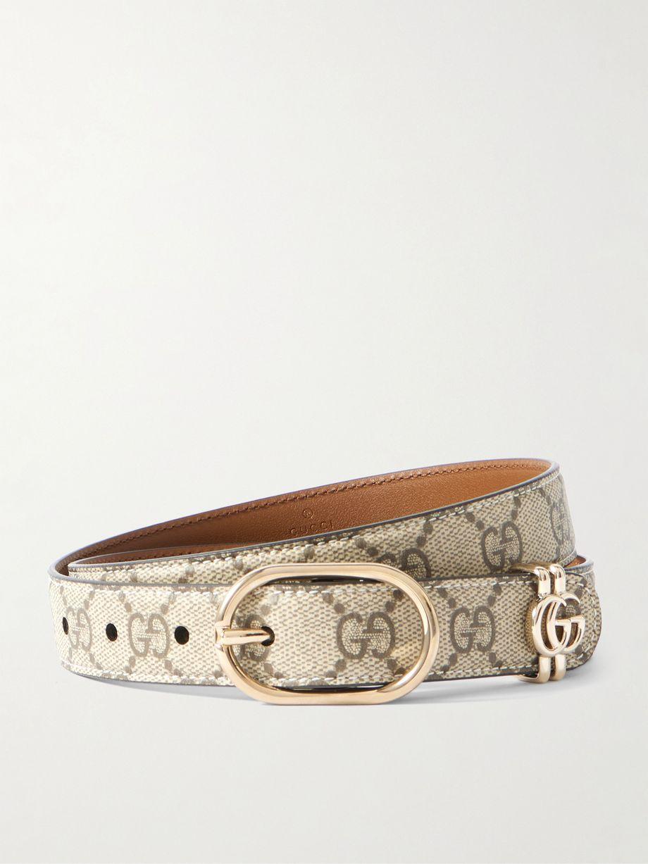 Printed coated-canvas belt by GUCCI