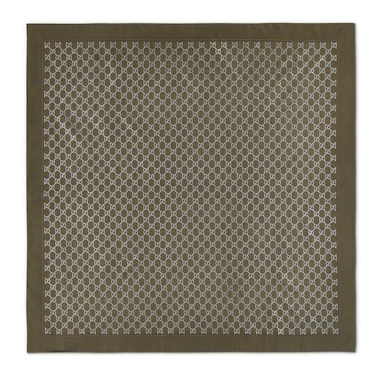 Printed silk carré by GUCCI