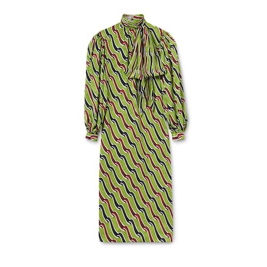 Printed silk dress by GUCCI