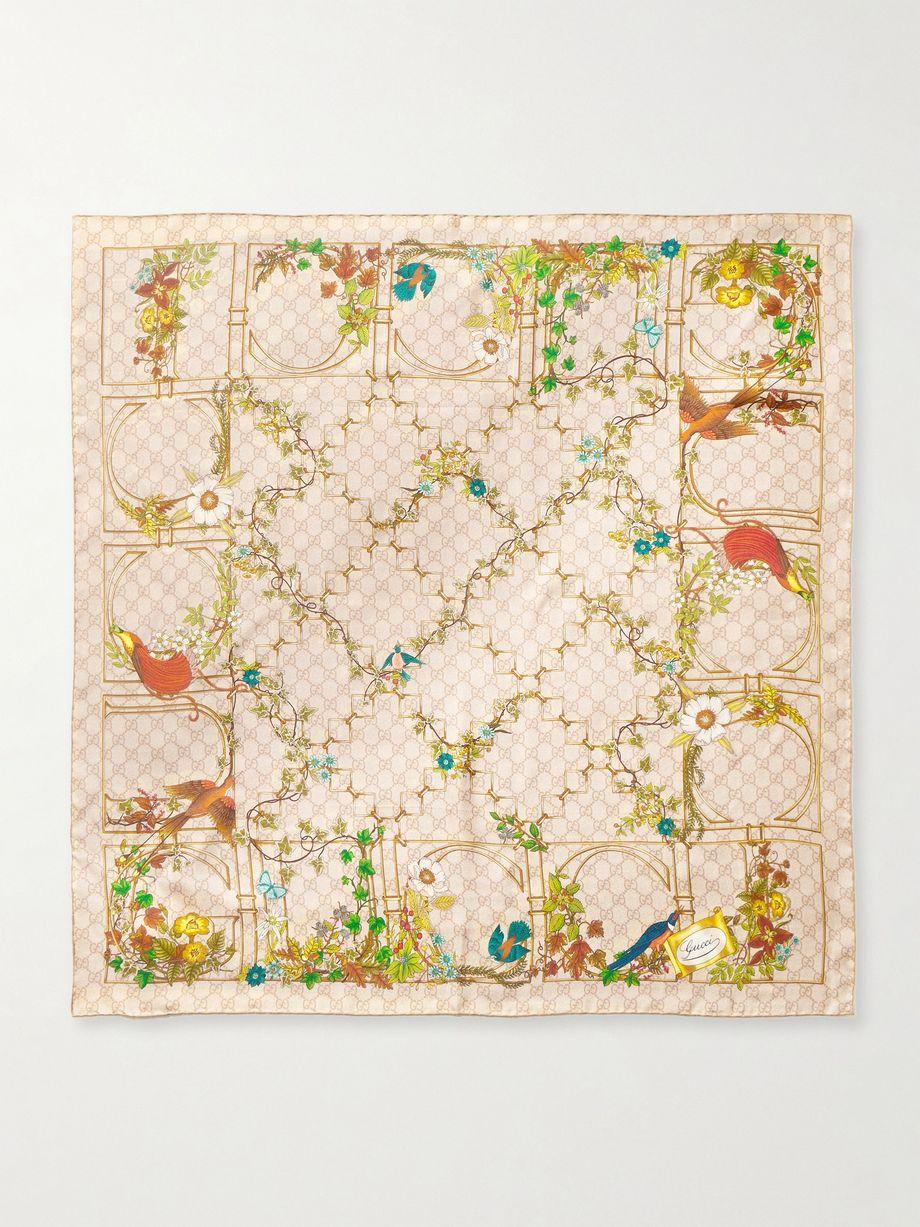 Printed silk scarf by GUCCI