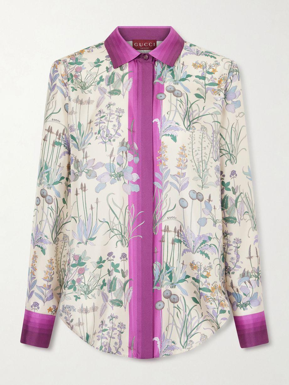 Printed silk shirt by GUCCI