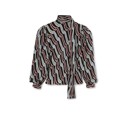 Printed silk twill shirt by GUCCI