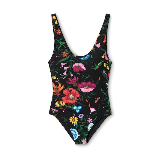 Printed sparkling jersey swimsuit by GUCCI