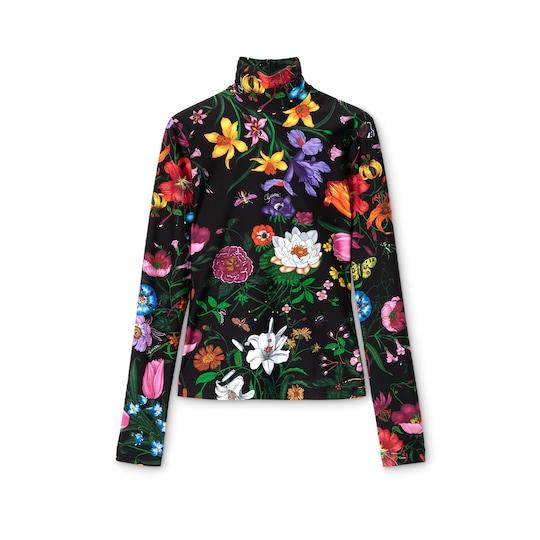 Printed sparkling jersey turtleneck by GUCCI