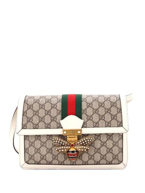 Queen Margaret Shoulder Bag GG Coated Canvas Medium crossbody bag by GUCCI 
