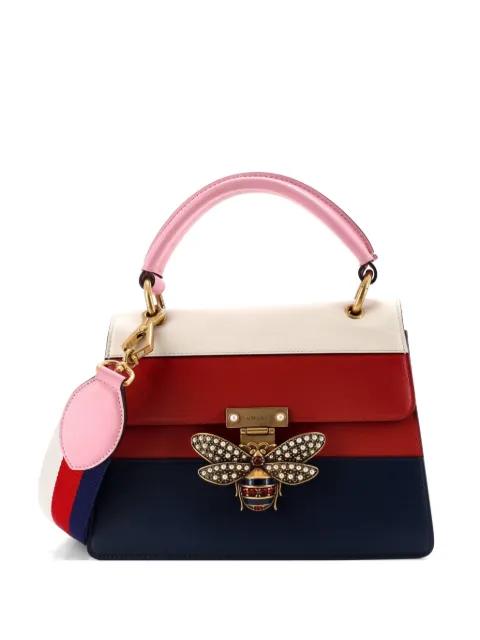 Queen Margaret Top Handle Bag Colorblock Leather Small satchel by GUCCI 