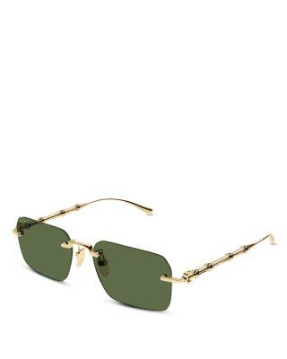 Rectangular Rimless Sunglasses by GUCCI